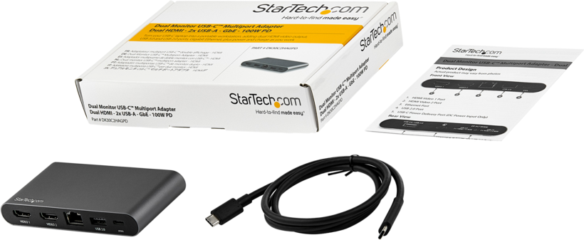 StarTech USB-C 3.0 - 2xHDMI Docking