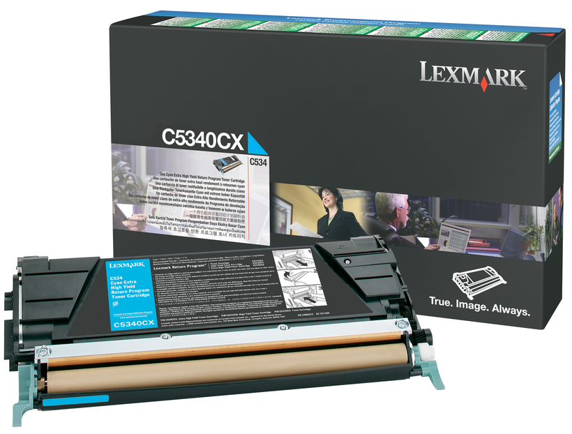 Toner zwrotny Lexmark C534 cyjan