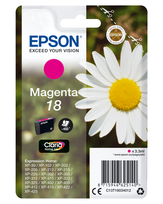 Epson 18 Claria Home tinta magenta