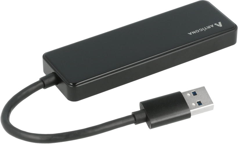 Hub USB 3.0 ARTICONA 4 puertos negro