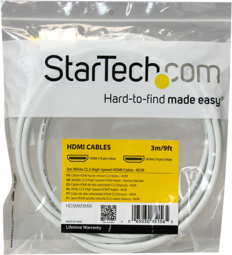 Câble HDMI StarTech, 3 m