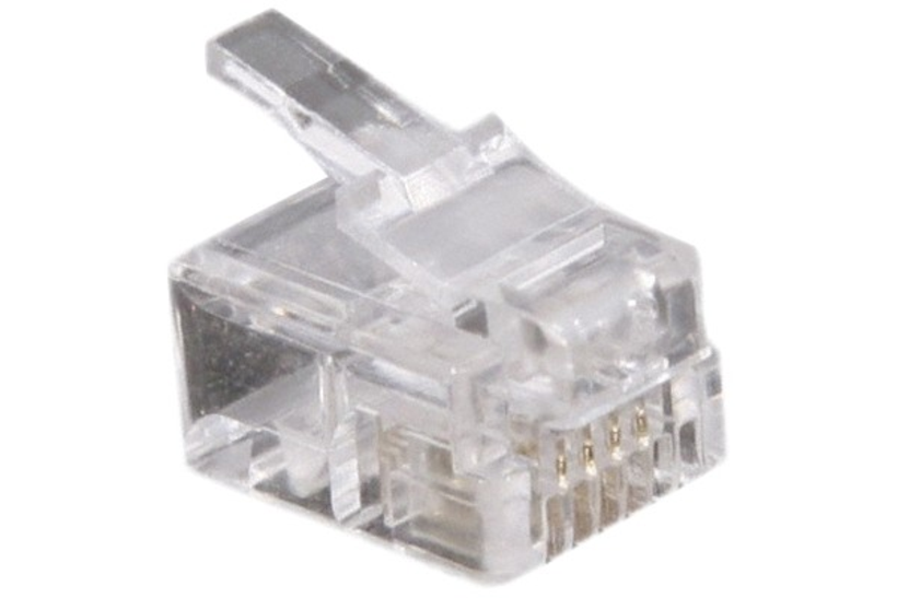 Connecteur modul. cbl plat 6P4C RJ11 x10