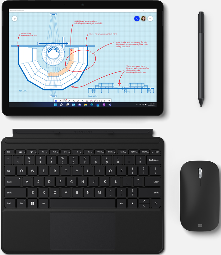 MS Surface Go 3 i3 8/128Go LTE W11 noir