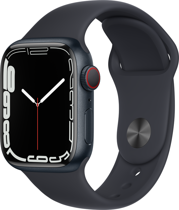 Apple Watch S7 GPS+LTE 41mm Alu mittern.