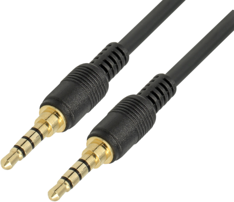 Câble jack m. - m., 3,5 mm, 4 br., 3 m