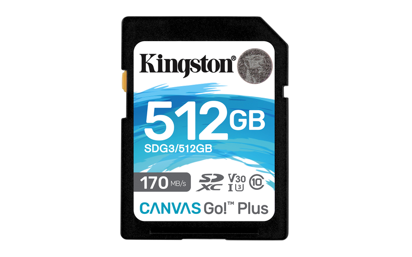 Carte SD Kingston Canvas Go! Plus 512Go