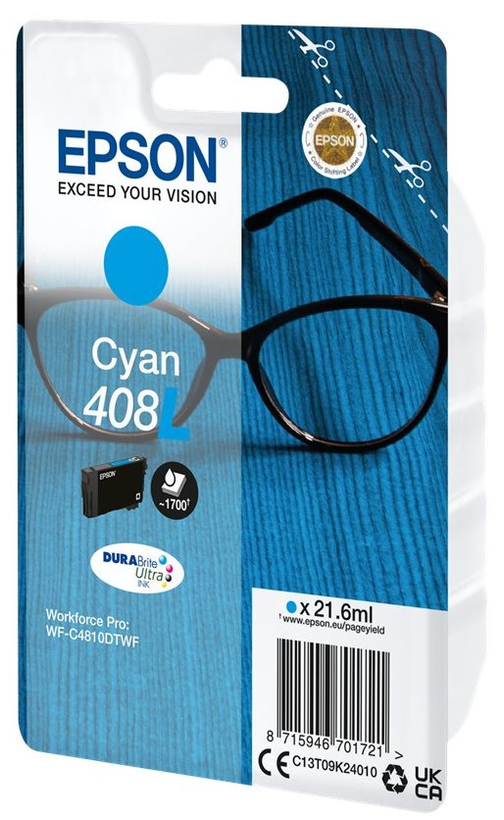 Epson DURABrite 408L Ultra Ink Cyan