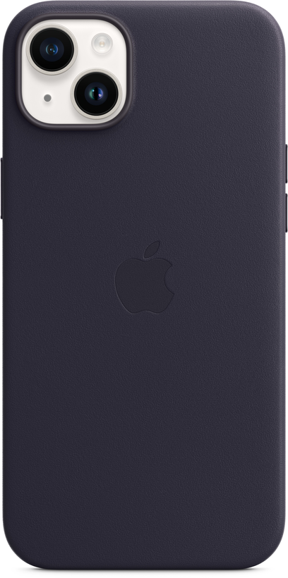 Coque cuir Apple iPhone 14 Plus, violet