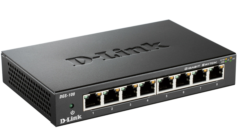 D-Link DGS-108 Gigabit Switch