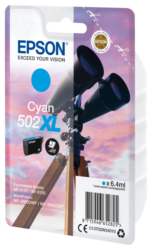Epson 502 XL Tinte cyan