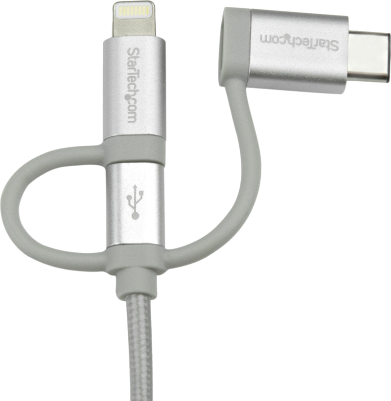 USB 2.0 A - microB/Lig./C m/m kábel 1 m
