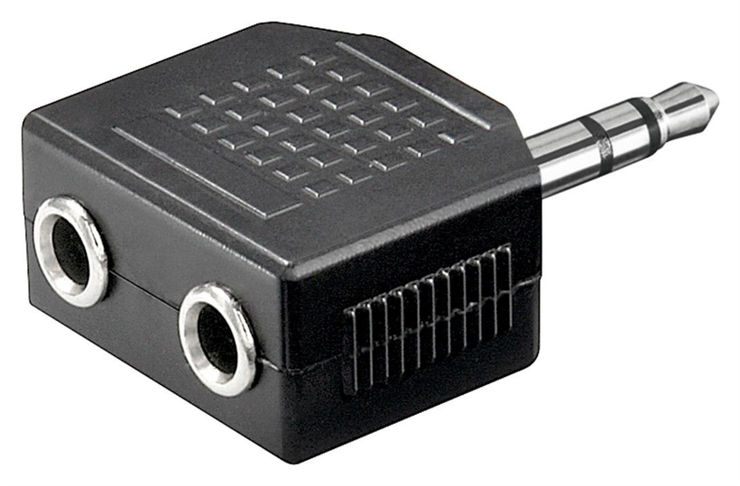 Adapter KlinkenSt - 2x KlinkenBu 3,5 mm
