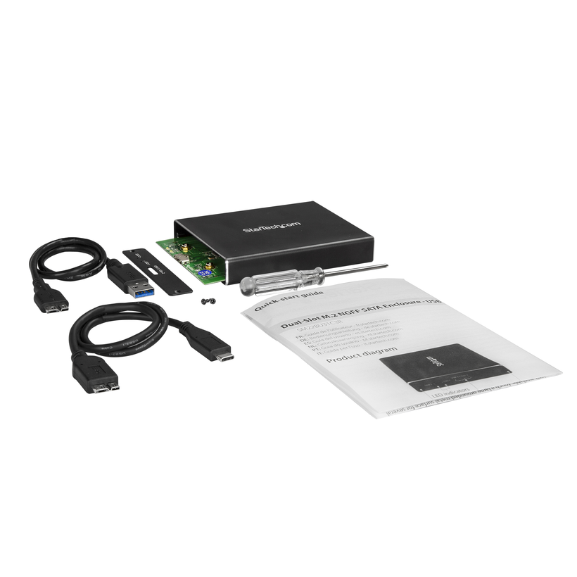 Startech Obudowa 2x M.2 SATA SSD USB 3.1