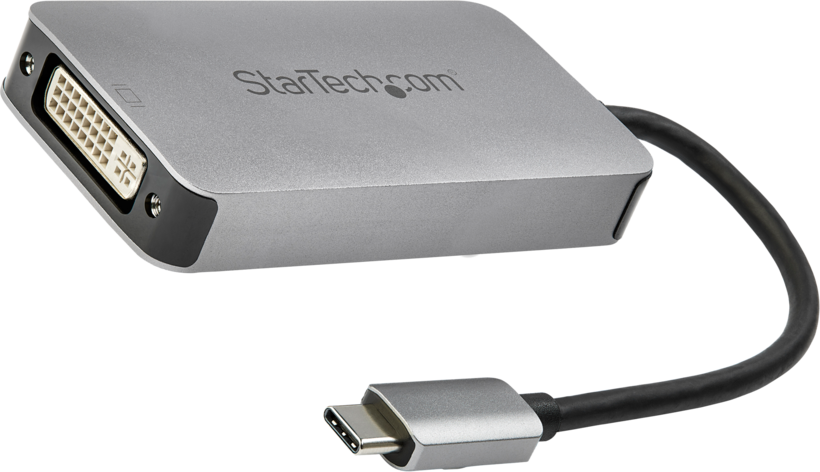 Adapter USB C/m - DVI-I/f Grey