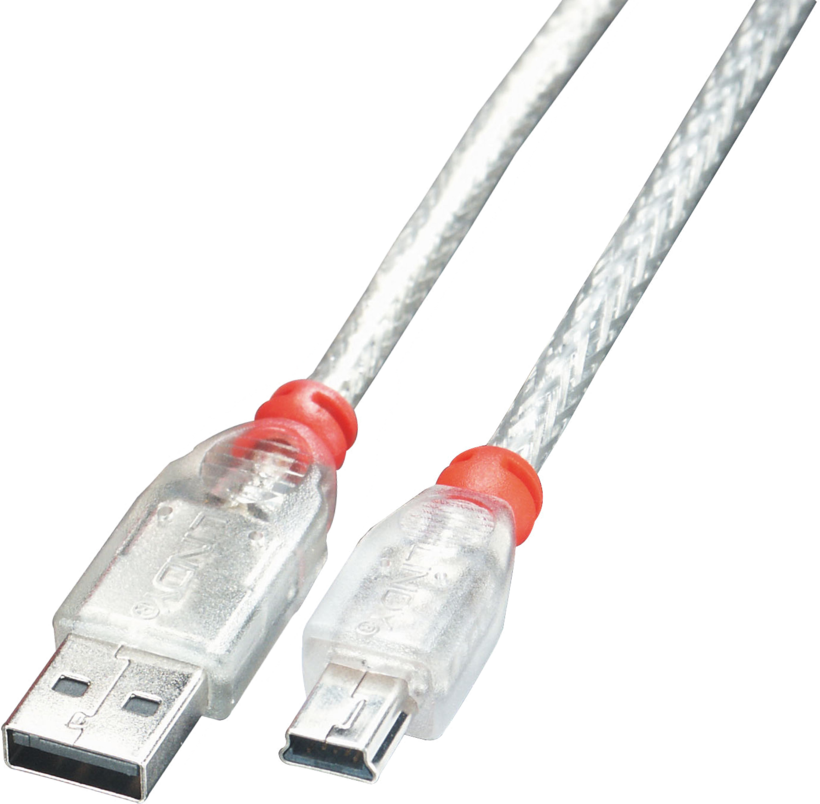 Câble USB 2.0 A m. -mini B m., 3 m