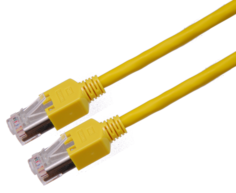 Câble patch RJ45 S/UTP Cat5e 2 m jaune