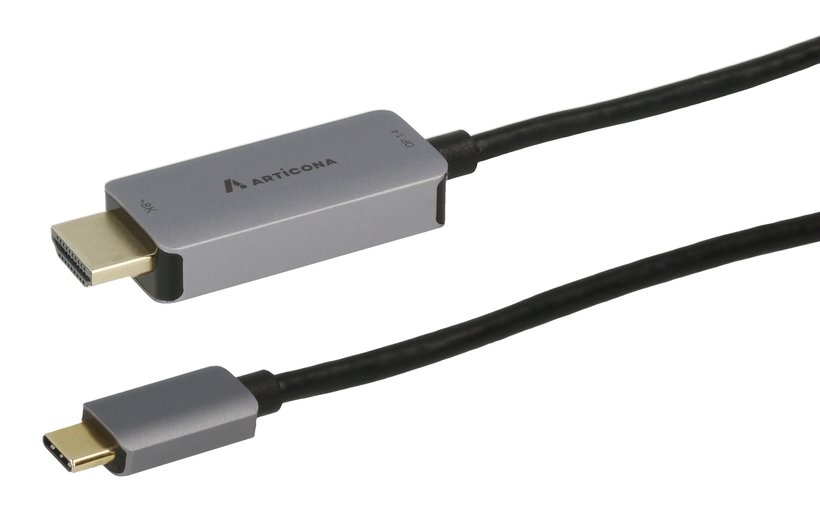 USB-C - HDMI m/m kábel 2 m, fekete