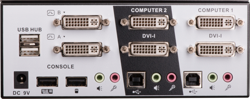 LINDY KVM Switch Pro 2-port DVI DualHead