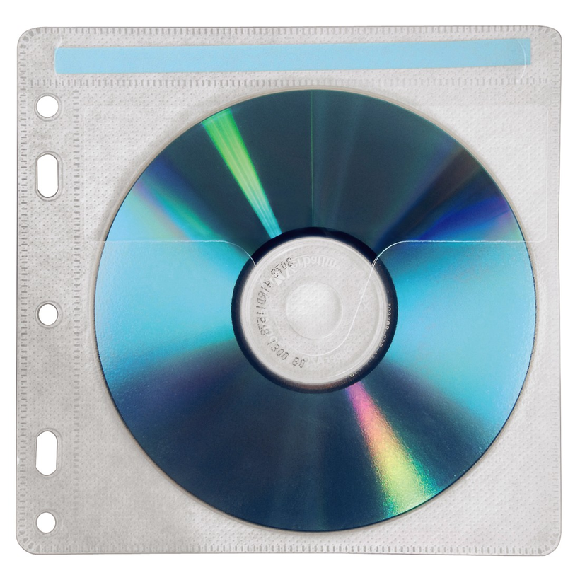 Pochettes CD/DVD Hama perforées, par 40