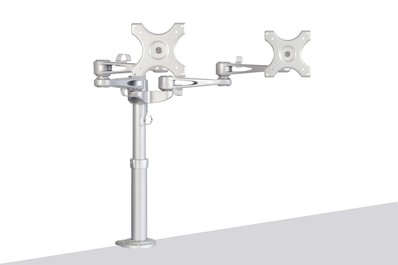 ARTICONA Dual LCD Table Mount Silver