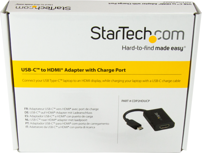 Adaptador USB tipo C m - HDMI h negro