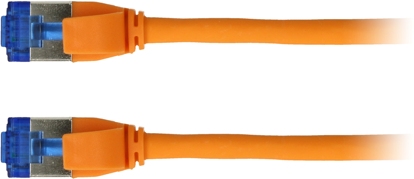 Câble patch RJ45 S/FTP Cat6a 10 m orange