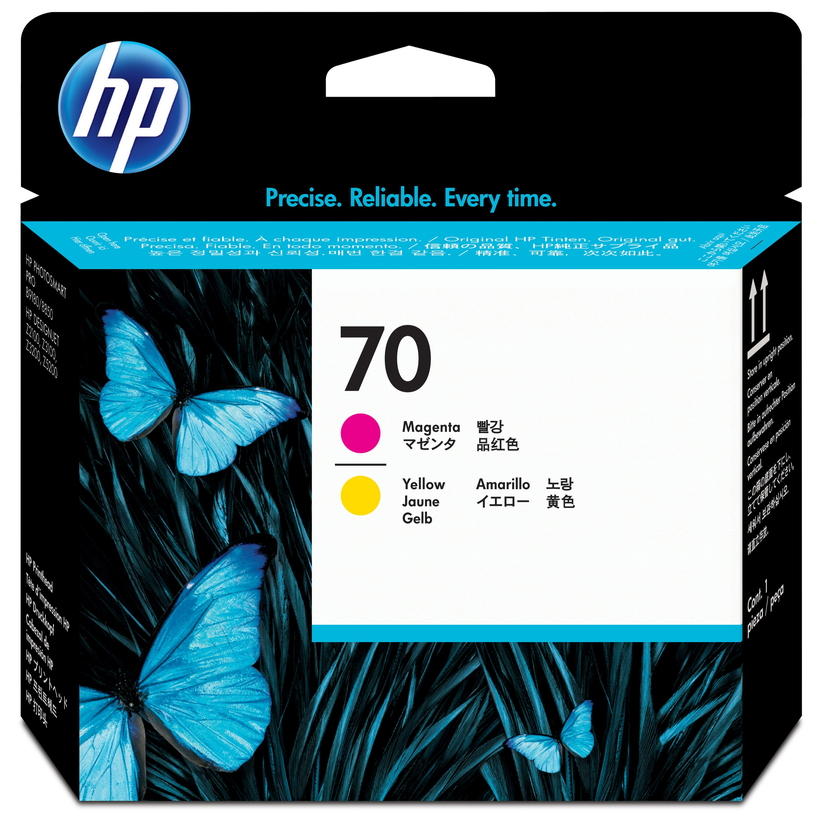 HP Głowica druk. 70, purpurowa+żółta