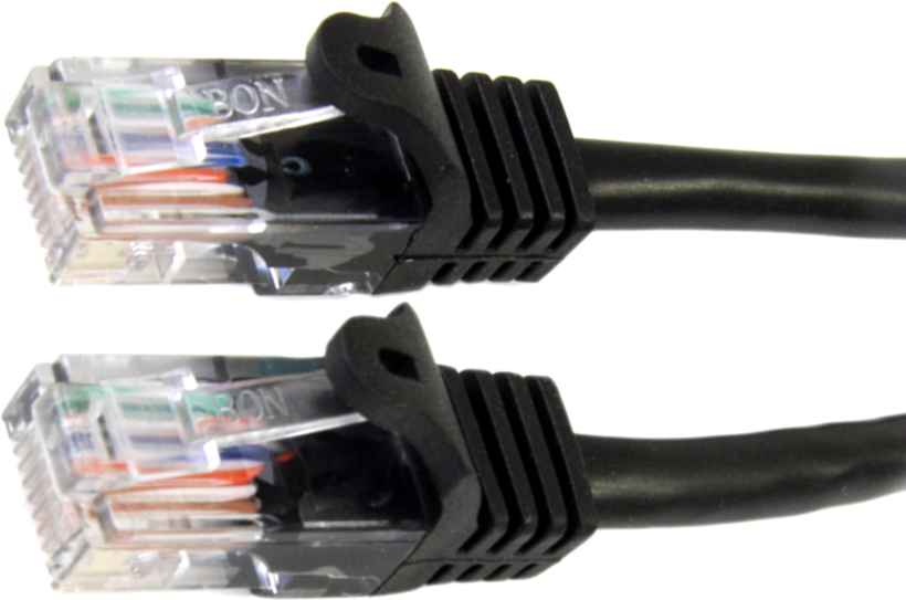 Patch kabel RJ45 U/UTP Cat5e 3m černý