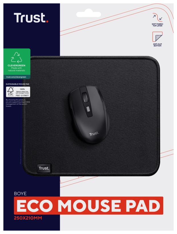 Trust Boye Mouse Pad Eco Black