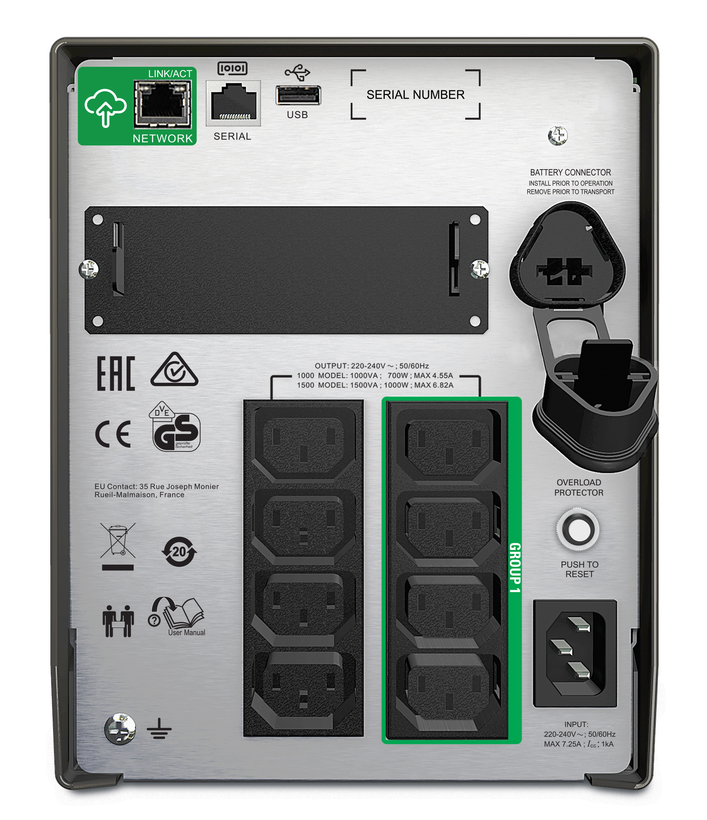 UPS 1.500 VA LCD SC 230 V APC Smart UPS