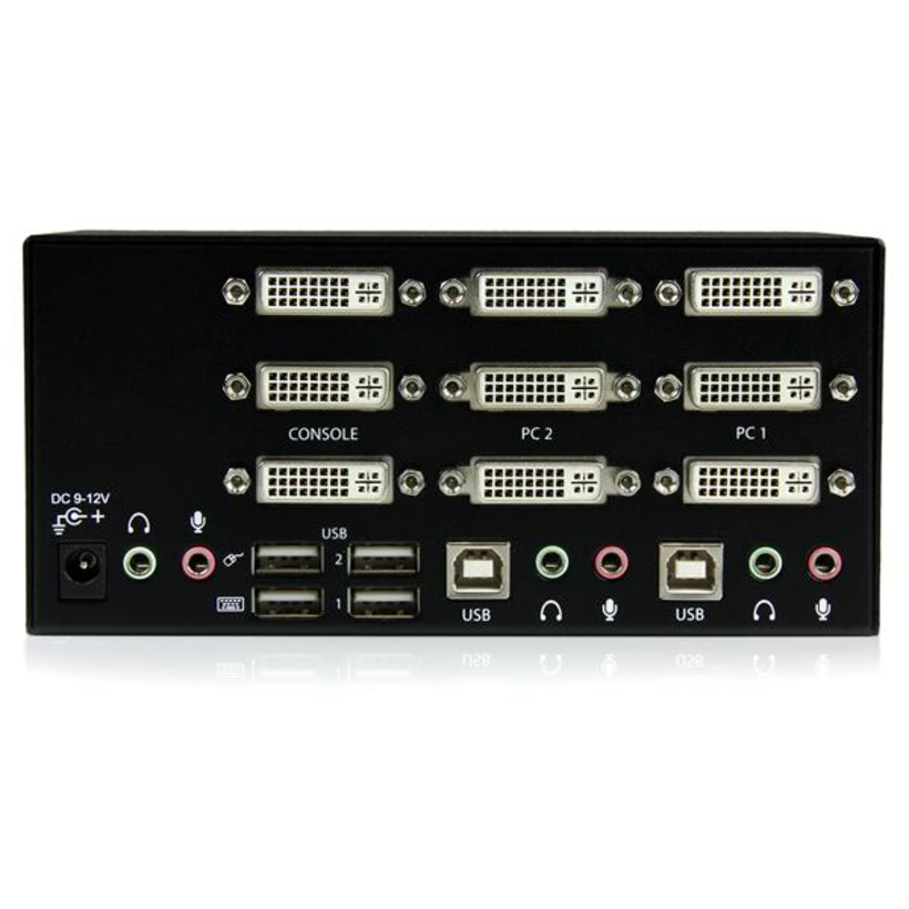 StarTech 2-Port DVI USB KVM Switch 3-Mon