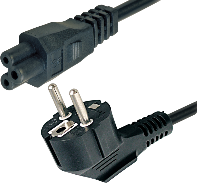 Cable alimentación m - C5 h 2 m negro
