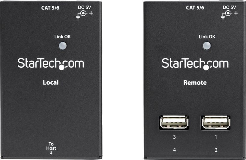 USB 2.0 Extender über Cat5 bis 50 m+Hub