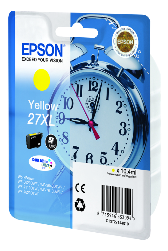 Tinteiro Epson 27XL amarelo