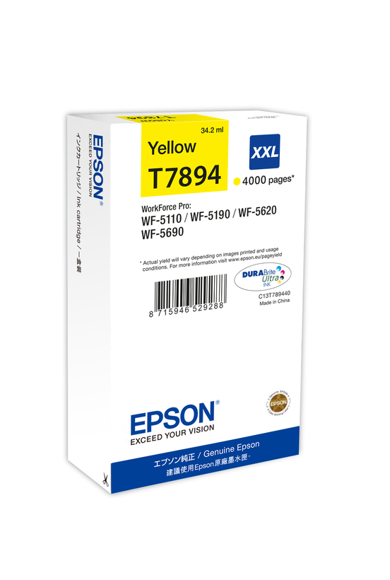 Inkoust Epson T789 XXL, žlutý