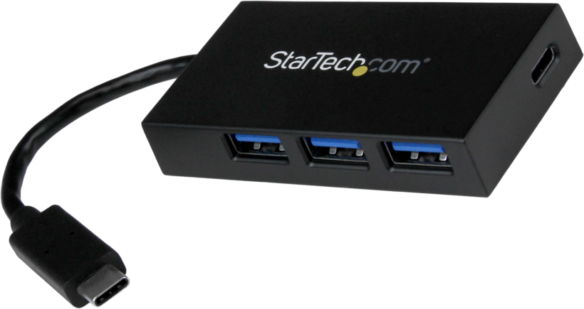 Hub StarTech USB 3.0 4port. typ C, černý