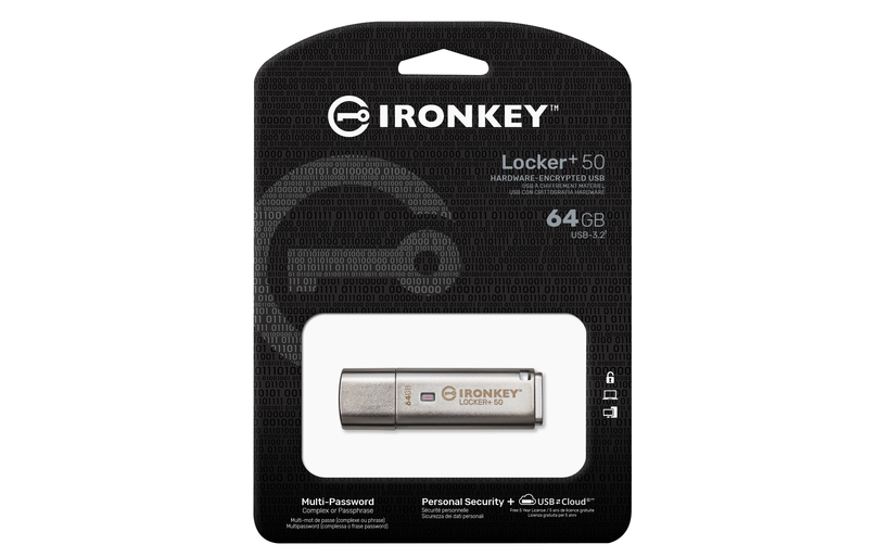Kingston IronKey LOCKER+ 64GB pendrive