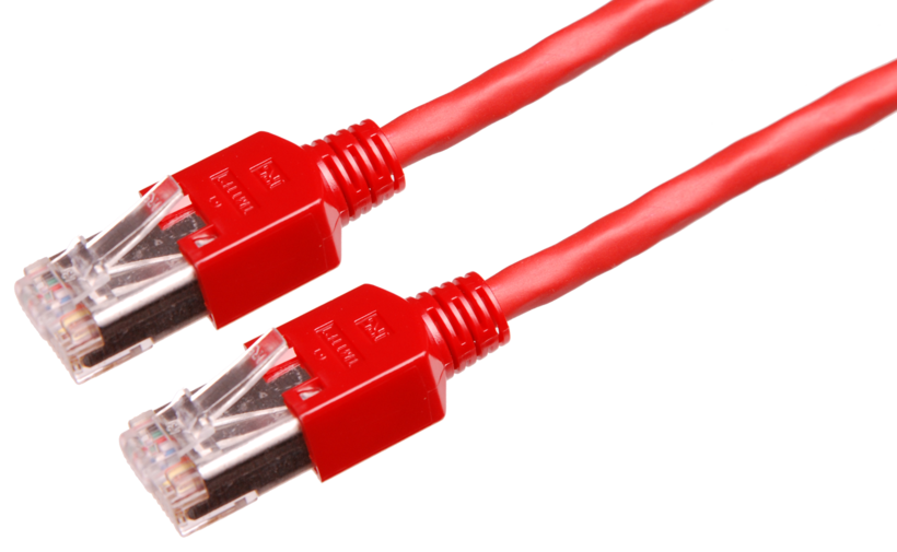 Câble patch RJ45 S/UTP Cat5e 7 m rouge