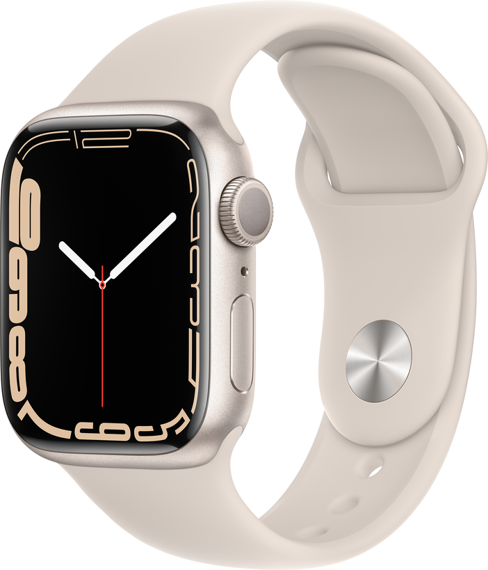 Apple Watch S7 GPS 41mm alum. blanco es.