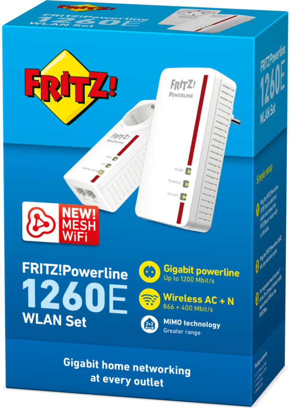 Set WLAN AVM FRITZ!Powerline 1260E