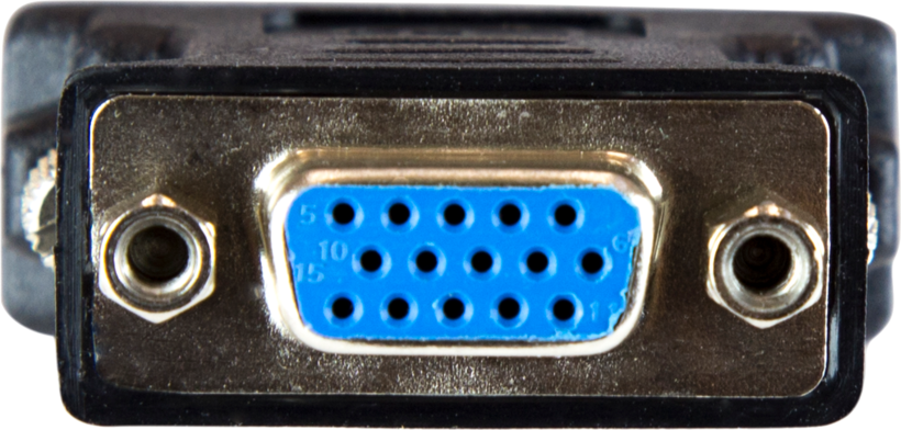 Adapter DVI-I M - HD15 F, Black