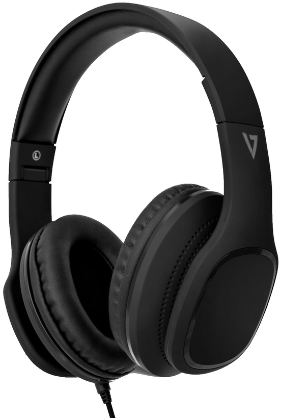 V7 Over-Ear fejhallgató, fekete