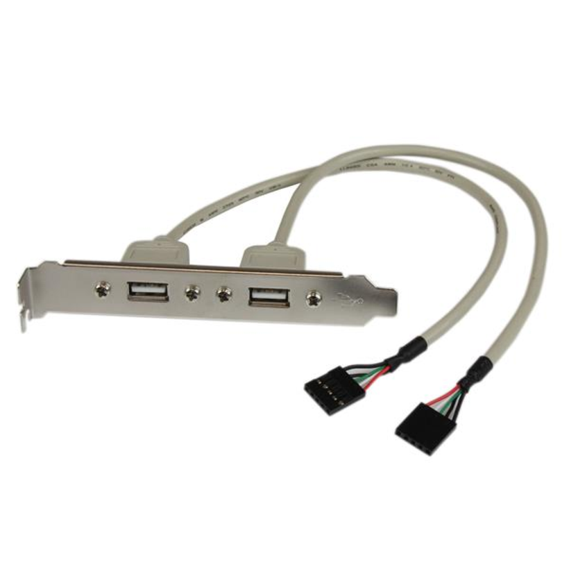 Adapt. plaque f. StarTech 2 ports USB A