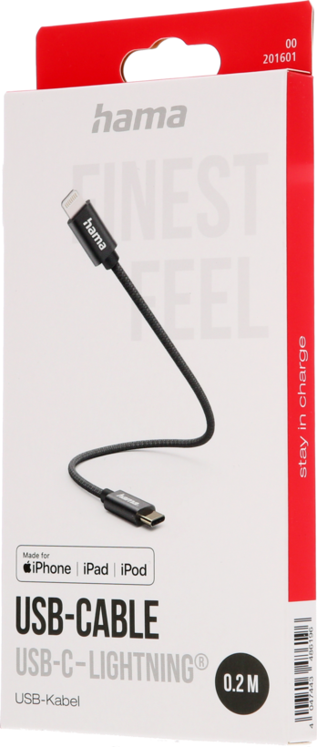 Cavo USB Type C - Lightning Hama 0,2 m