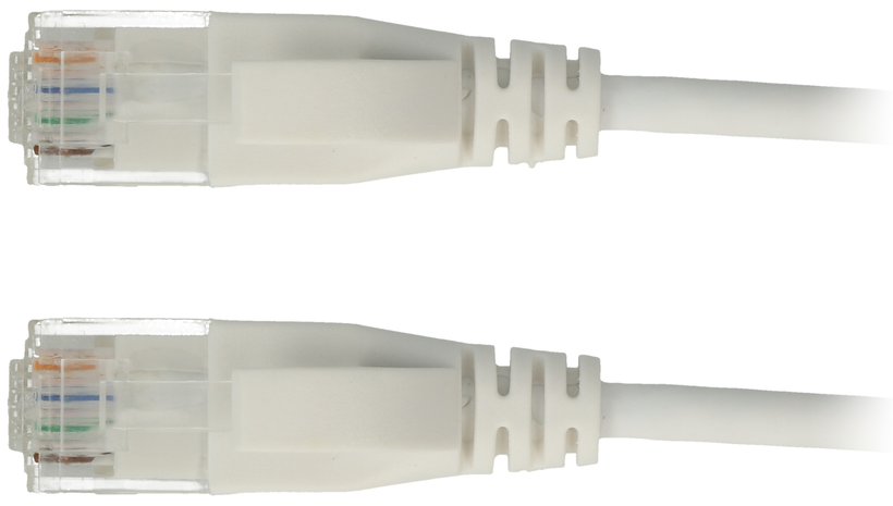 Câble patch RJ45 U/UTP Cat6a 15 m blanc
