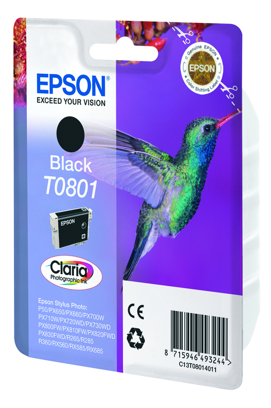 Tinta EPSON T0801, negro