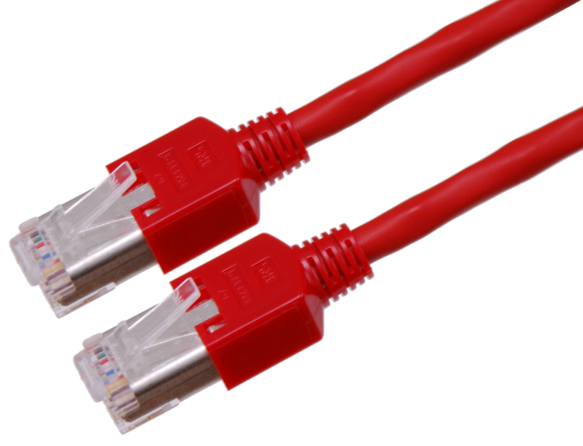 Câble patch RJ45 S/UTP Cat5e 6 m rouge