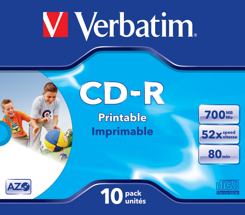 Verbatim CD-R80/700 52x Inkjet JC (10)
