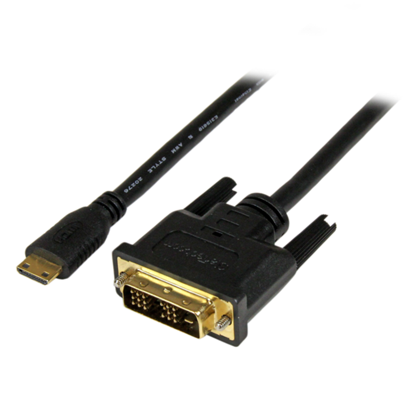 Cabo StarTech mini-HDMI a DVI-D 2m