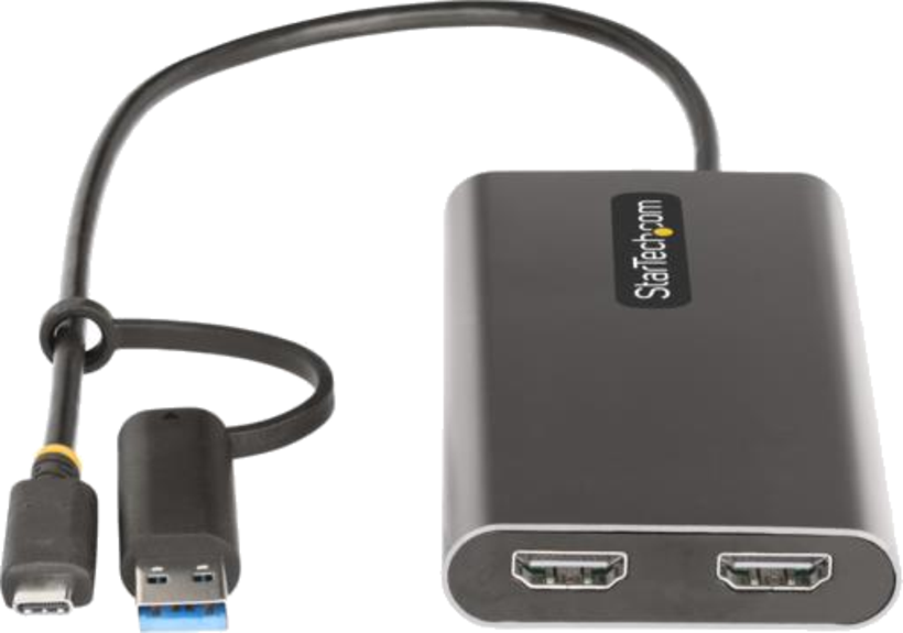 Adattatore USB Type A/C Ma - 2x HDMI Fe
